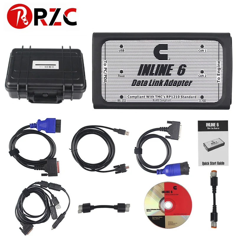ZOLIZDA Free Ship INLINE 6 Data Link Adapter Heavy Duty Diagnostic Tool
