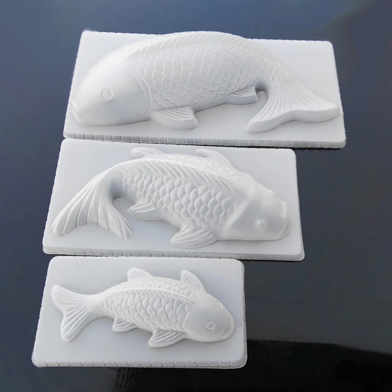 BalleenShiny DIY 3D Koi рыба карп плесень пластик желе ручной работы Sugarcraft плесень торт пудинг Шоколадный Плесень выпечки инструмент Tablewrae