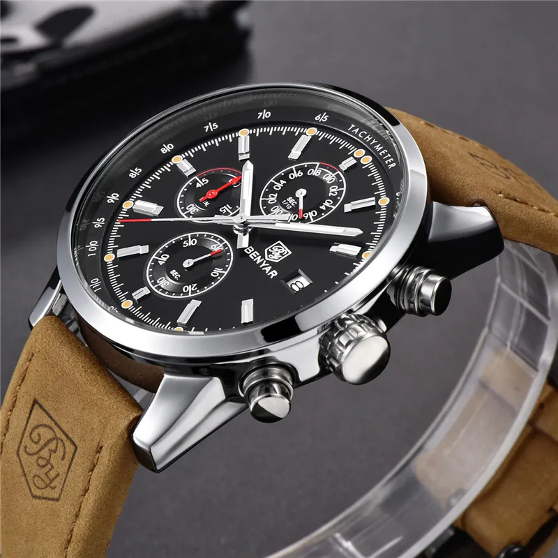 2019 BENYAR Watch Men Top Brand Luxury Quartz Business Men's Watches Fashion Military Chronograph S