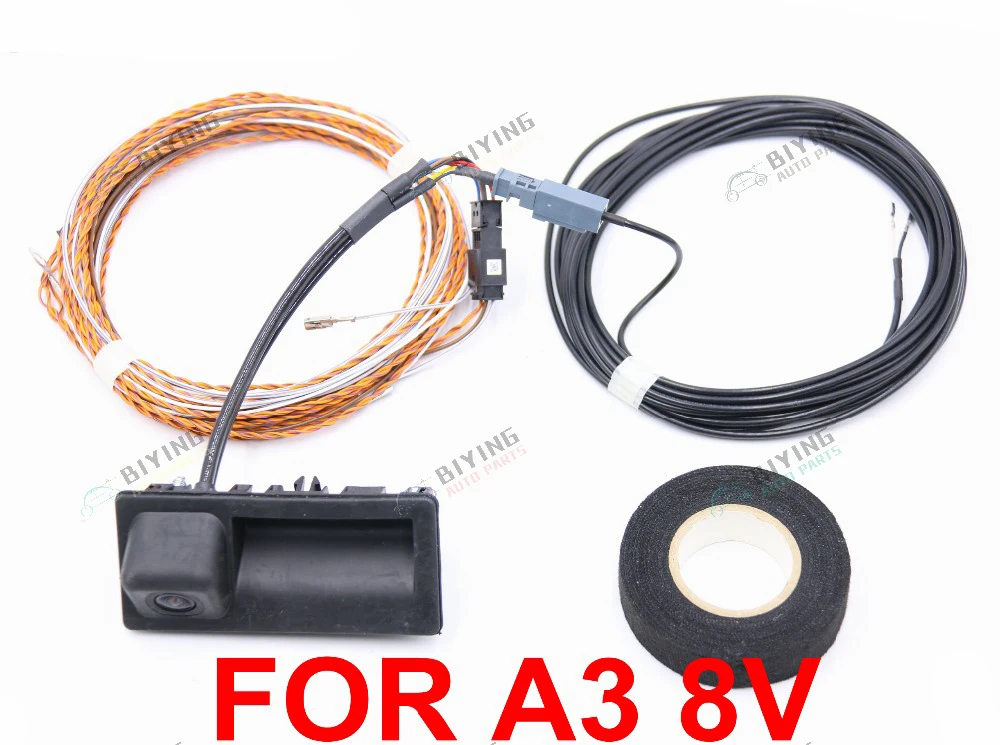 

Rear View Camera Trunk handle with High Guidance Line Wiring harness For Audi A3 8V MIB UNIT 8V0827566B 8V0 827 566 B
