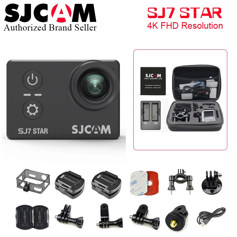 

Brand New Original SJCAM SJ7 STAR 4K WiFi Action Camera 2.0 inch Touch Screen Ambarella A12S75 Waterproof 30M Sports DV Camera