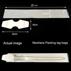 Пластик теги упаковка тег сумки для браслет и цепочками и ожерелья DIY фитинги Бумага тег Empaque Para Joyeria оптовая продажа 100 шт