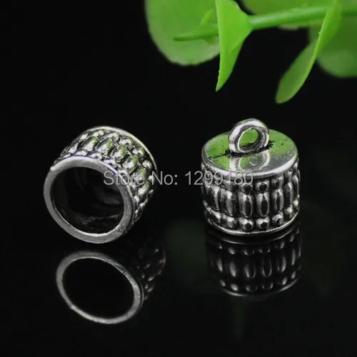 

Fit 8mm Cord Crimp End Caps Buckle Tips for Necklace Bracelet Ropes Cords,DIY Accessories approx 11x12mm 20pcs/lot (K00518)