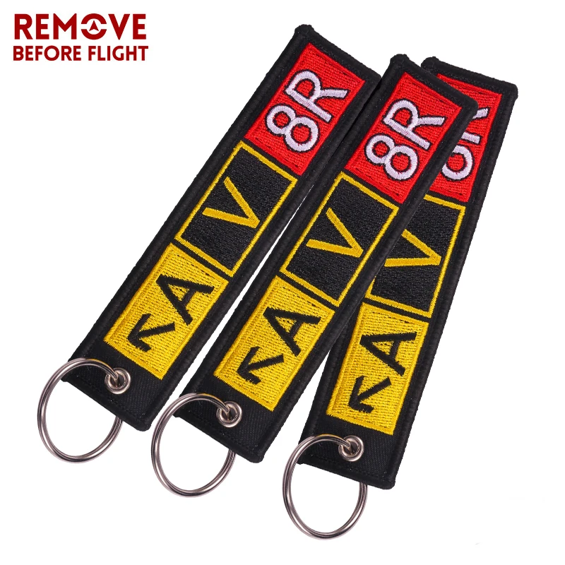 ***5 PCS*** Remove INSERT BEFORE FLIGHT Key Chain Keychain Key ring double sided 