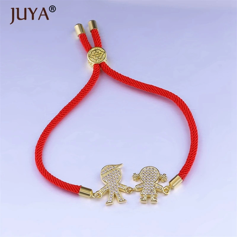 

2018 handmade bracelet femme Black Red Rope Bracelets Bangle Adjustable Slider Beads Lovely Kids boy&girl Charm Bracelet pulsera