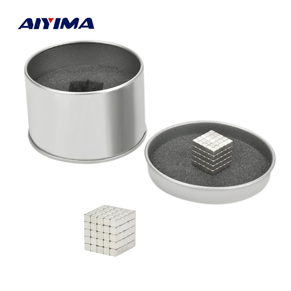 

AIYIMA 125pcs 3mm Silver Neodymium Magnets Forcrafts Imanes Magneet Iman Neodimio Magic Strong NdFeB Magneten