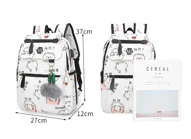 Новое поступление студент школьные сумки для подростков мальчиков и девочек Multi Функция Школьный Рюкзак Для Ноутбука Женщин bagpacks девушка