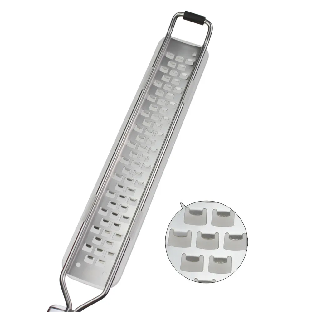 Finether Multi-purpose Extra Coarse Fine Grater Zester Cheese Graters Sharp Stainless Steel Blade with Protective Cover Hot1