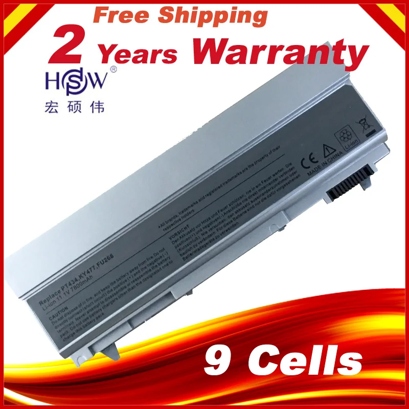 Аккумулятор для ноутбука с 9 ячейками Dell Latitude E6400 E6410 E6500 E6510 PT434 TX283 KY266 U844G |