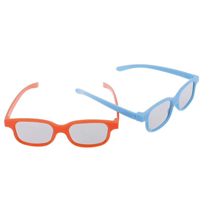 1pc 3D Glasses Children Size Circular Polarized Passive 3D Glasses For Real D 3D TV Cinema Movie 2 Colors