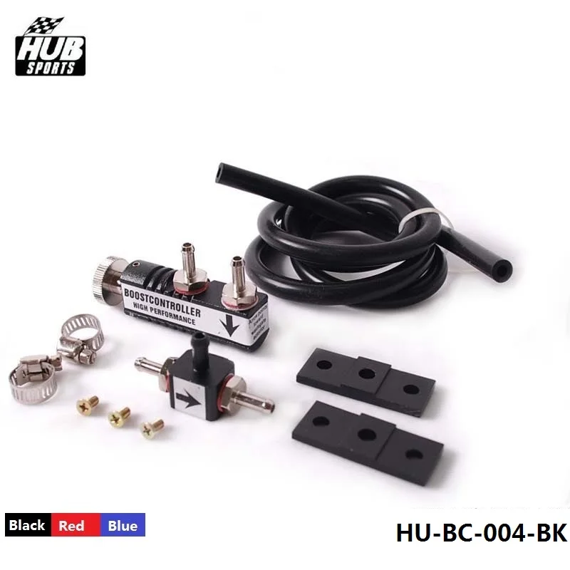 UNIVERSAL BLACK ADJUSTABLE MANUAL TURBO BOOST CONTROL LER KIT 1-30 PSI IN-CABIN For Toyota corolla HU-BC-004