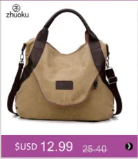 Zhuoku повседневные женские сумки через плечо женские холщовые кожаные вместительные сумки-шопперы для женщин повседневные большие карманы