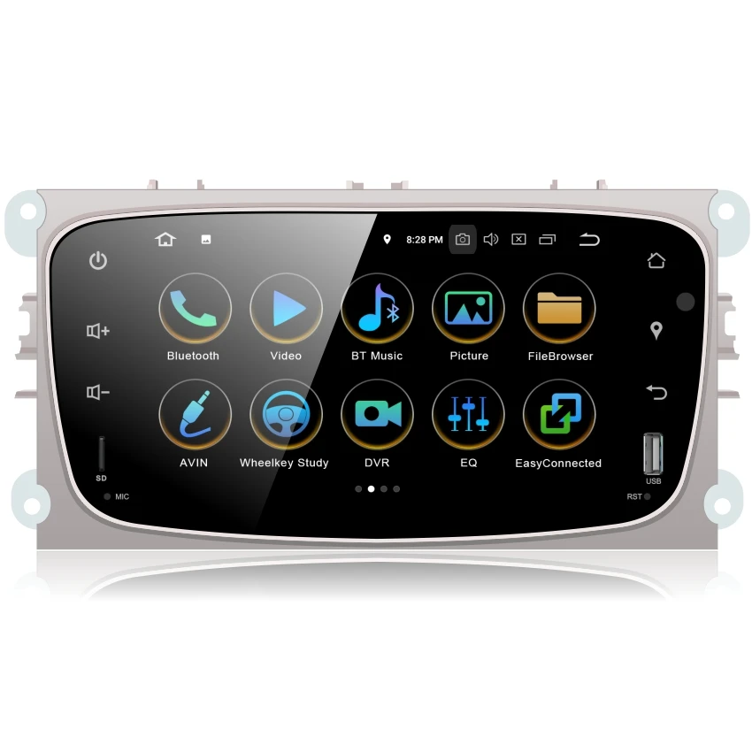 OZGQ радио Android 8 1 9 0 система PX30 ''IPS экран авто мультимедиа GPS для 2008 2011 FORD Focus Mondeo S