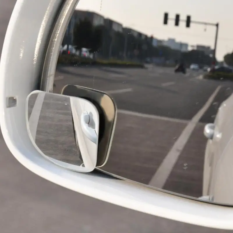

2pcs Ultrathin Car Rear View Mirror 360 Rotating Adjustable Fixable Convex Blind Spot Mirror Vehicle Parking Mirrors HOT Sale