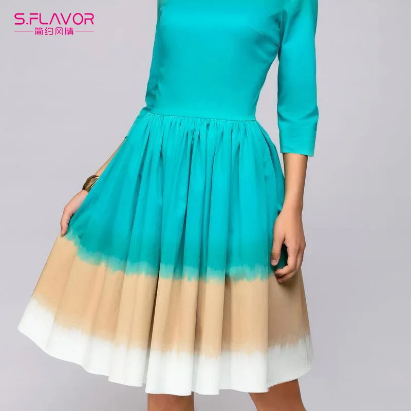 Elegant-O-neck-Party-Dress-for-Lady(4)