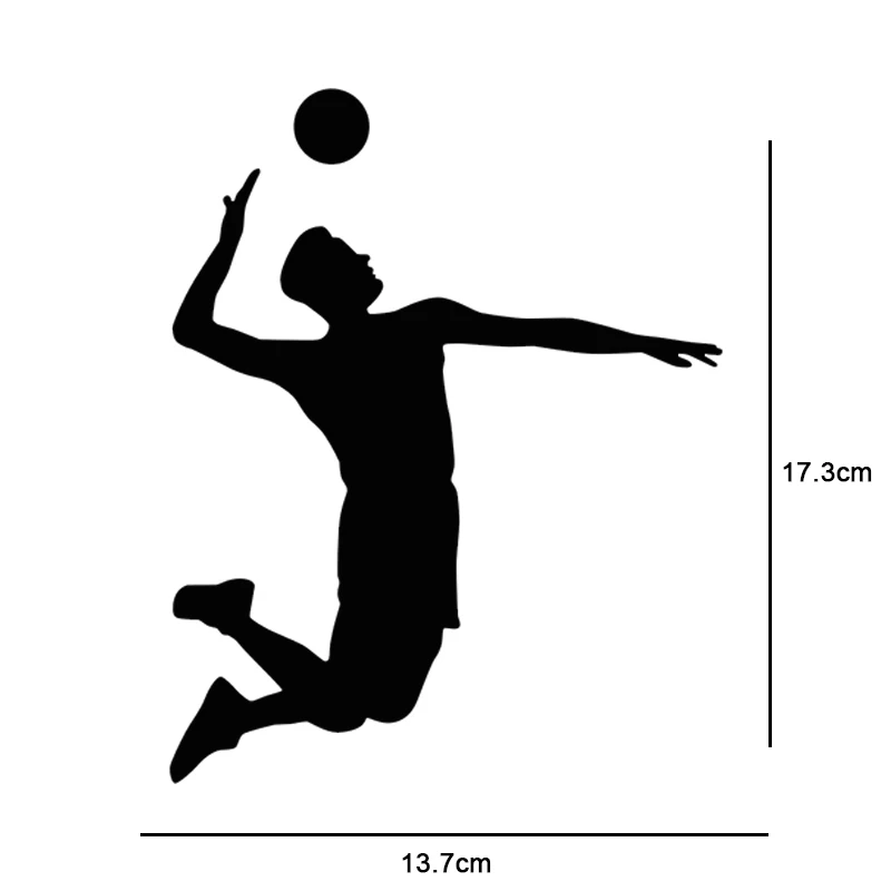 Volleyball Sport Car Stickers and Decals Car Bumper Stickers Car Styling Decoration Door Body Window Vinyl Stickers (3)