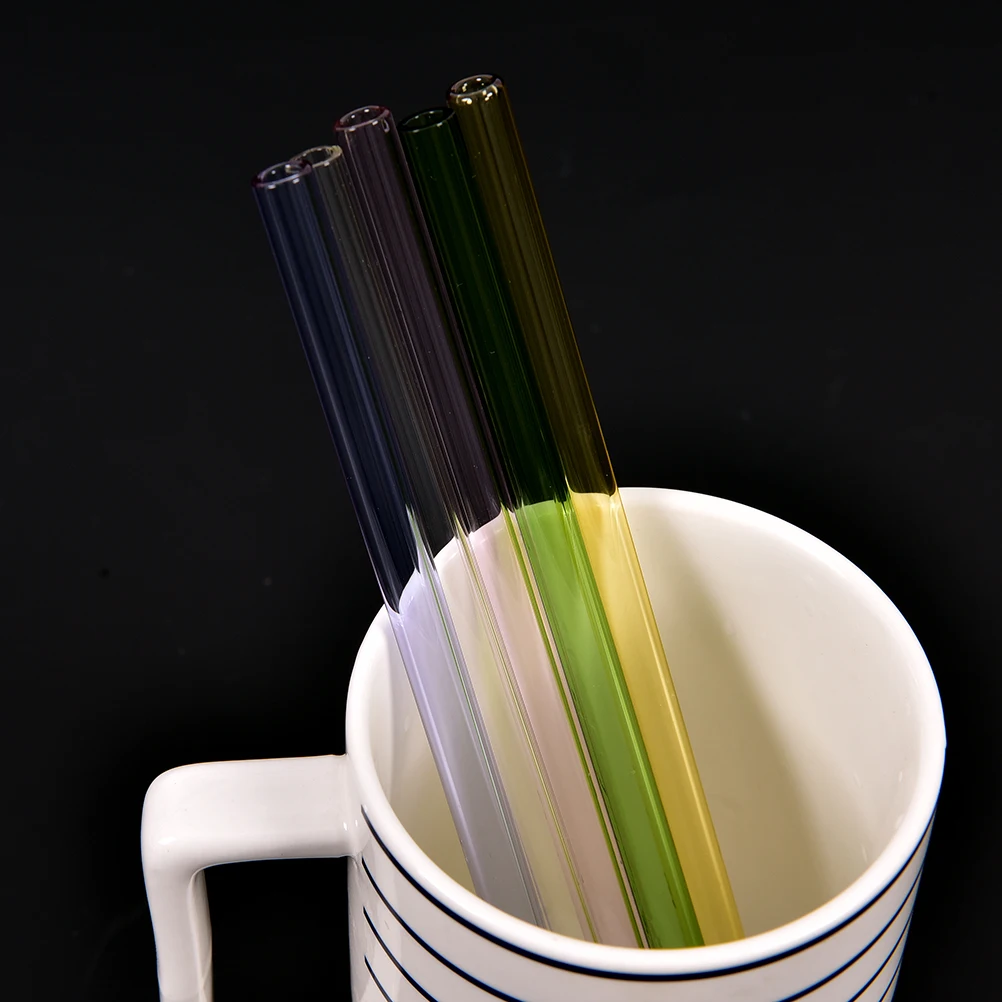 

1pc Handmade ECO-friendly Household Glass Healthy Glass Straw Straight Pipet Tubularis Snore Piece Tube