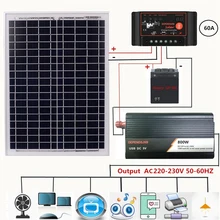 #Special Offers ADW Hot 18V20W Solar Panel +12V Controller + 800W Inverter Dc12V-Ac230V Solar Power Generation Kit, For Outdoor And Home #Special Offers ADW Hot 18V20W Solar Panel +12V Controller + 800W Inverter Dc12V-Ac230V Solar Power Generation Kit, For Outdoor And Home