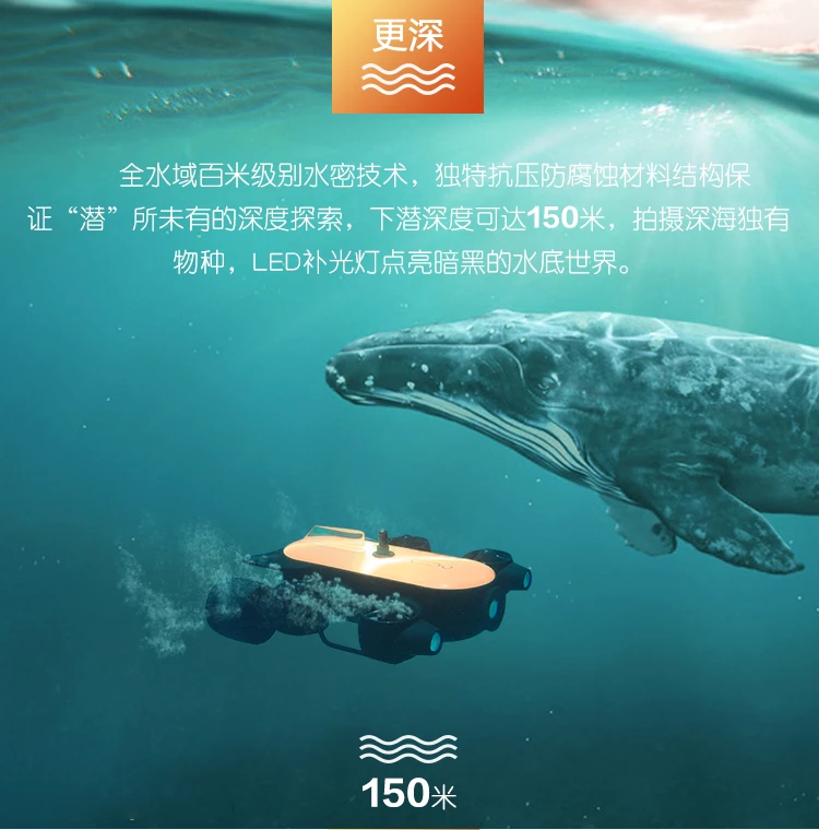 Rov Titank تحت الماء بدون طيار روبوت تحت سطح البحر الكشف عن الآثار تحت الماء 150 متر Deepth مع كاميرا 4k Rc Submarine Aliexpress