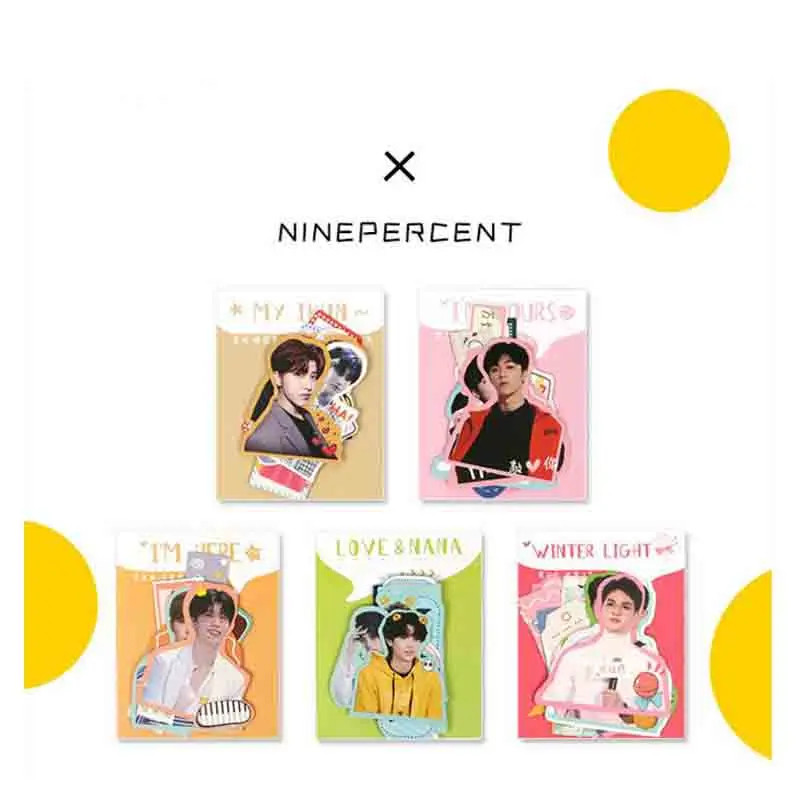

15Sheets/Pack Idol Producer Nine Percent Members KUNKUN Photo Sticker Phone DIY Stationery Stickers for Student Fans Gift