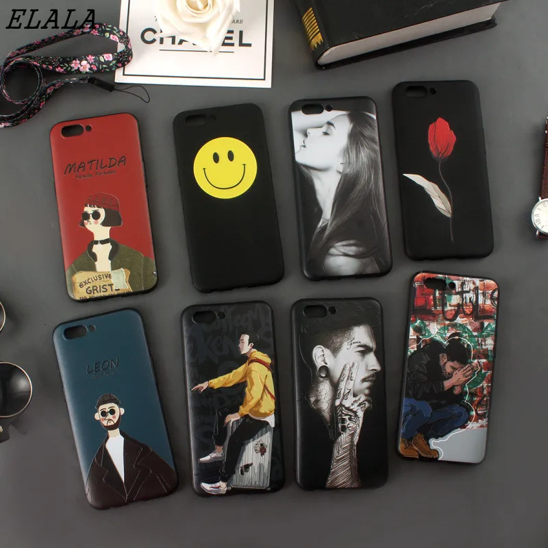 For iPhone 6S case 5 5S 6 7 8 Plus X Case Silicone 3D Relief embroidery Pattern Soft TPU Phone Back Cover | Мобильные телефоны и