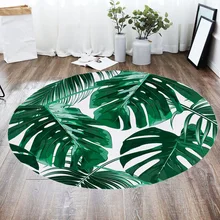 80x80 см зеленый Растительный круглый ковер напольные коврики войлочный пол коврик для гостиной