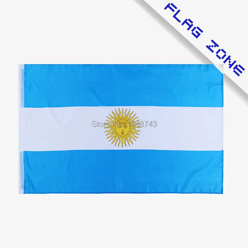 

2017 The Argentina ABC powers Argenting Flag Polyester Flag 5*3 FT 150*90 CM Cheap Price In-kind Shooting