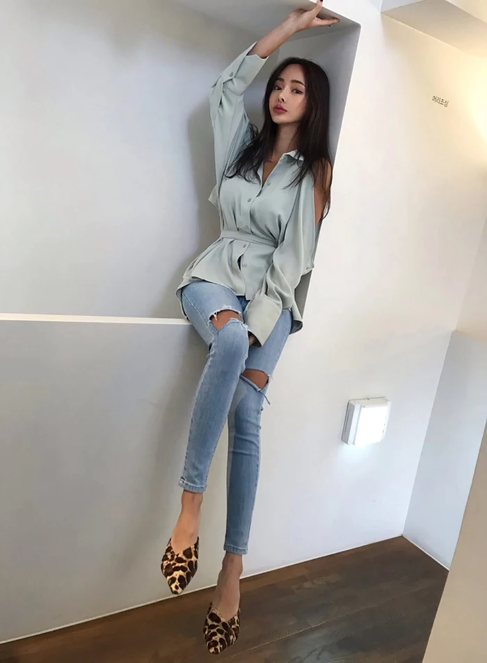 Высокая талия джинсы для женщин женские облегающие джинсы Femme 2019 пикантные летние стрейч тонкий лифт Хип джинсовые штаны мотобрюки рваные