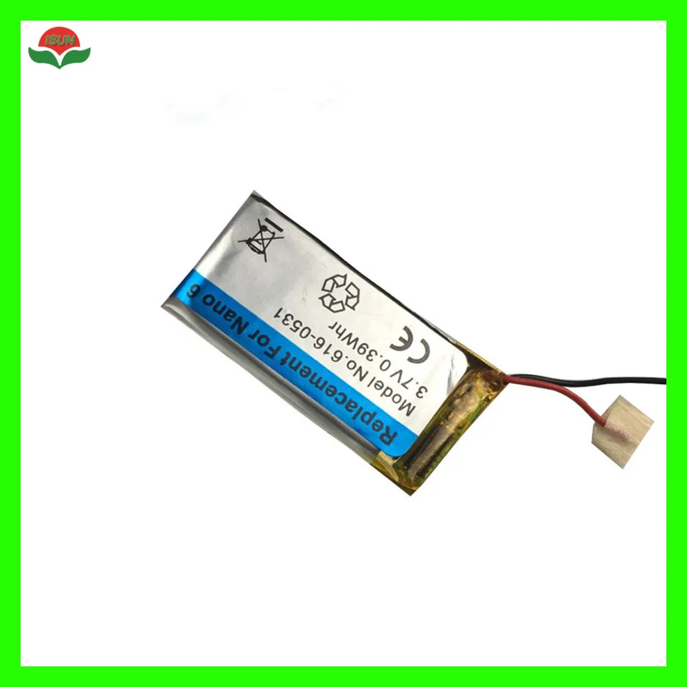 Buy ISUN 10pcs/lot Original Quality Battery Replacement for iPod Nano 6 6th Gen