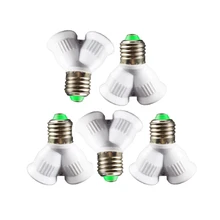 5 шт./лот Led разъем E27 1-2 сплиттер адаптер E27 база 2 E27 использовать в светильник лампа Разъем Q