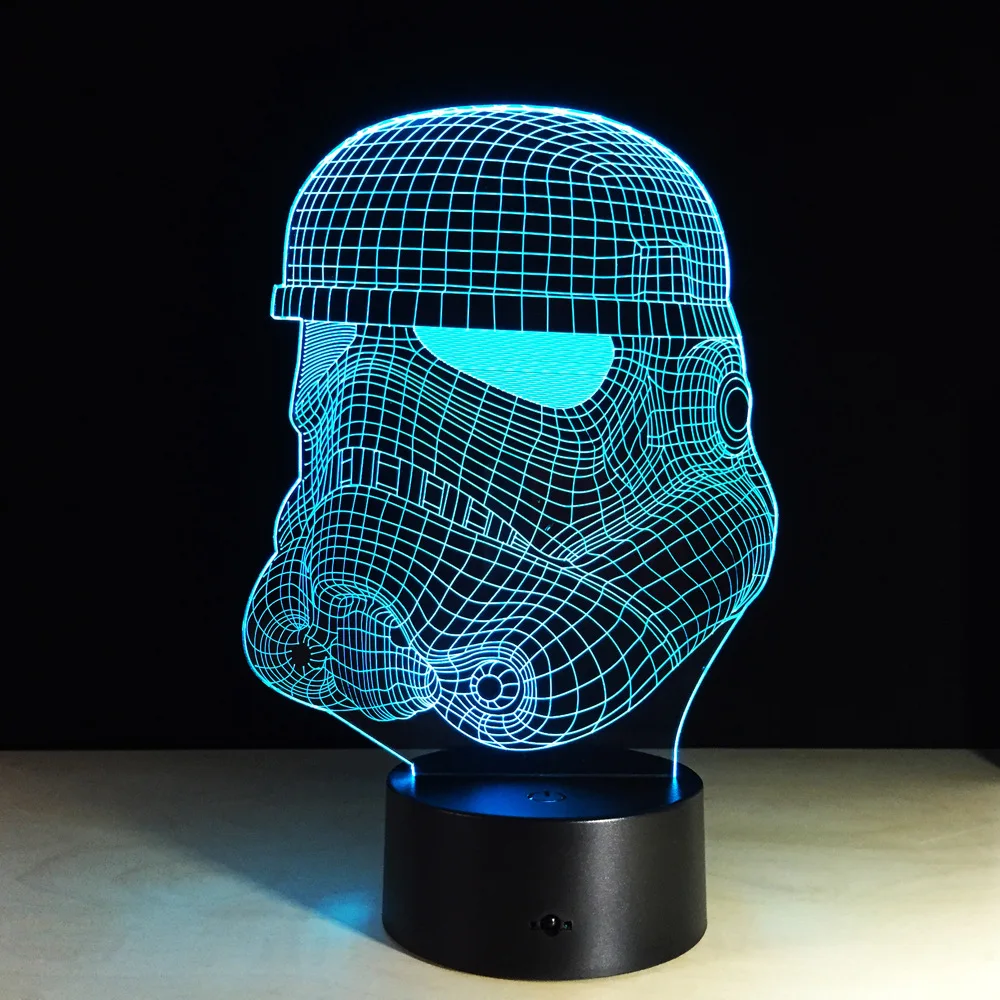 Creative Star Wars Clone Storm Troopers 3d Night Light 7 Color