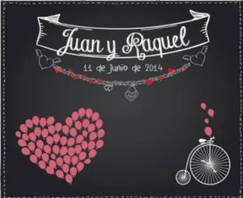

custom Photocall Economico Bodas Mod1 Red Heart Old Bike backdrop High quality Computer print wedding backgrounds