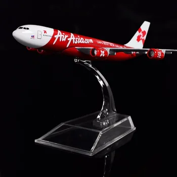 

1:400 16cm AIRASIA Airline A340 Metal Airplane Model Office Decoration Toy Gift Idea