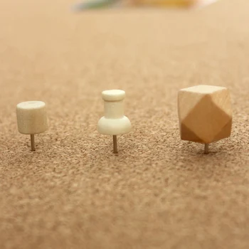 

1 Lot wood Head and Steel Needle Point Push Pins photo holder stands Thumbtack for Paper Map Cork Board pin home decor