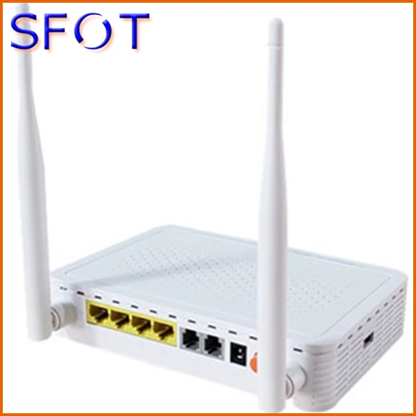 4 порта GE + 2 POTS + wifi ONU SF8024, может работать с HW/FH OLT, GPON или EPON на ваш выбор