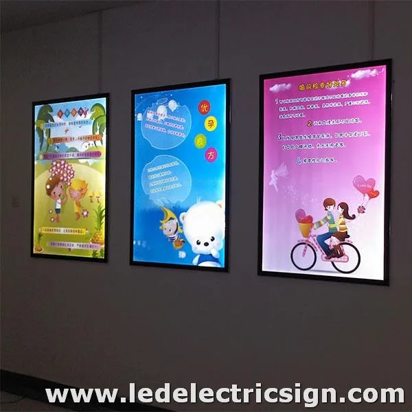 back lit menu board for acrylic light box with led light box a2in