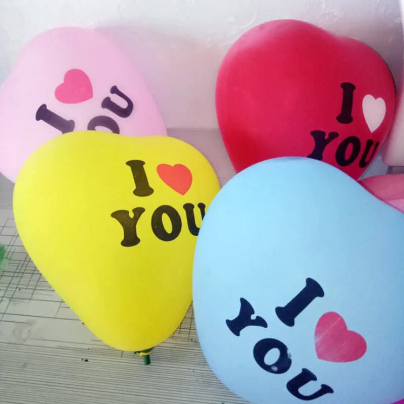 

50pcs/lot10 inch thick latex heart-shaped baloon birthday party decorations adult wedding balloons Valentine's day supplies hot