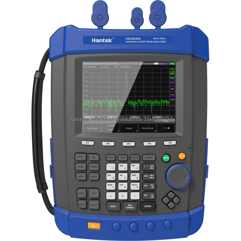 HSA2030A Handheld Digital spectrum analyzer Portable Field Strength Meter 9kHZ 3.2GHZ AC Coupled USB interface WIFI/LAN Optional |