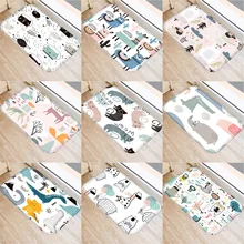 Геометрический ковер животного коврик для кухни коврик для гостиной домашний мягкий дверной коврик