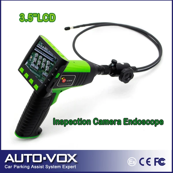3.5" LCD Waterproof Inspection Snake Scope 2-Way Industrial Rotation 1M Borescope Camera 5.5mm Endoscope | Автомобили и