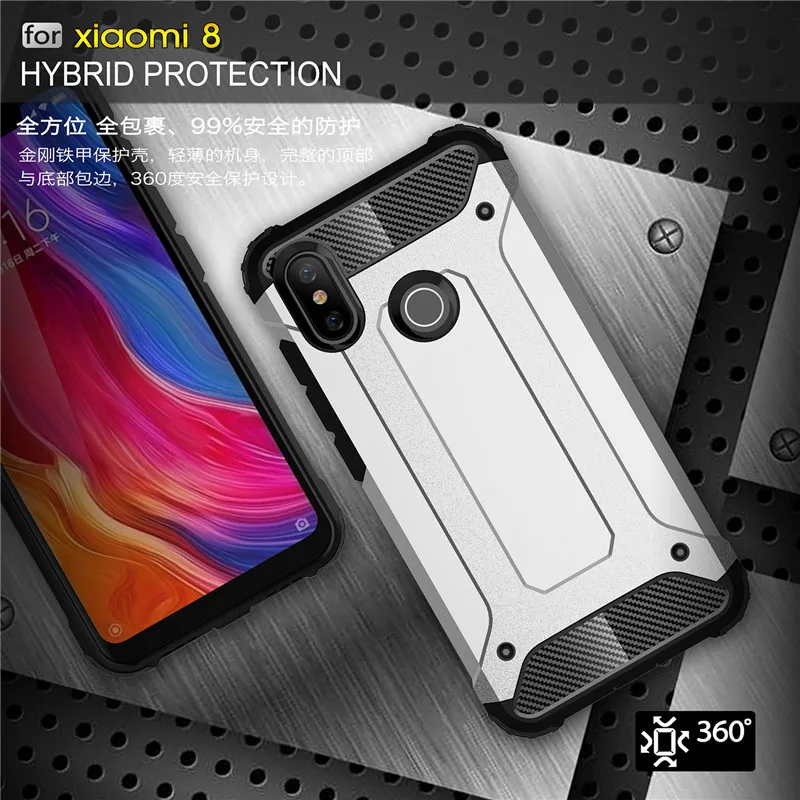 Бронированный противоударный чехол для телефона Xiaomi Redmi 5 5A Plus 6 6A силиконовый