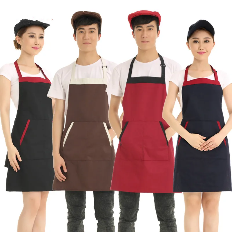 Custom Logo Coverall Apron Apron Korean Coffee Shop Apron Hotel Restaurant Waiter Advertisement