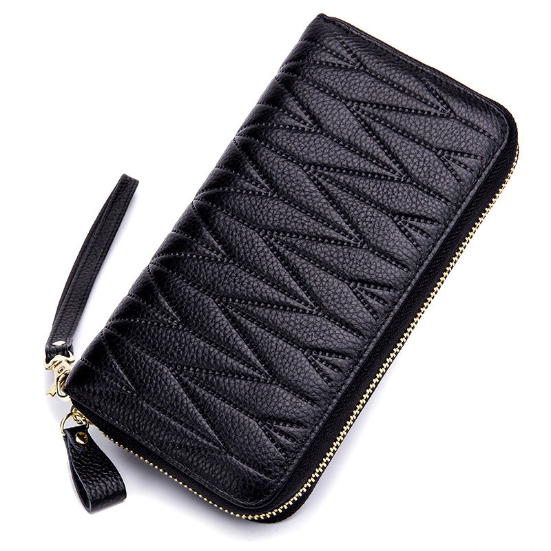 Fashion Women Wallet Long Clutch Bags Anti Rfid Business Card Holder Card Porte Feuille Femme Money Pocket Coin Purse Zipper 5