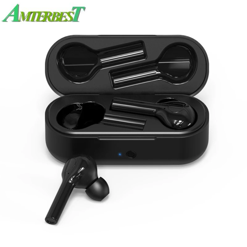 

AMTERBEST Bluetooth Earphones V4.2 Wireless Headset Earbuds Mini Charging Case Bass Stereo Sound Headphone with Mic for phones
