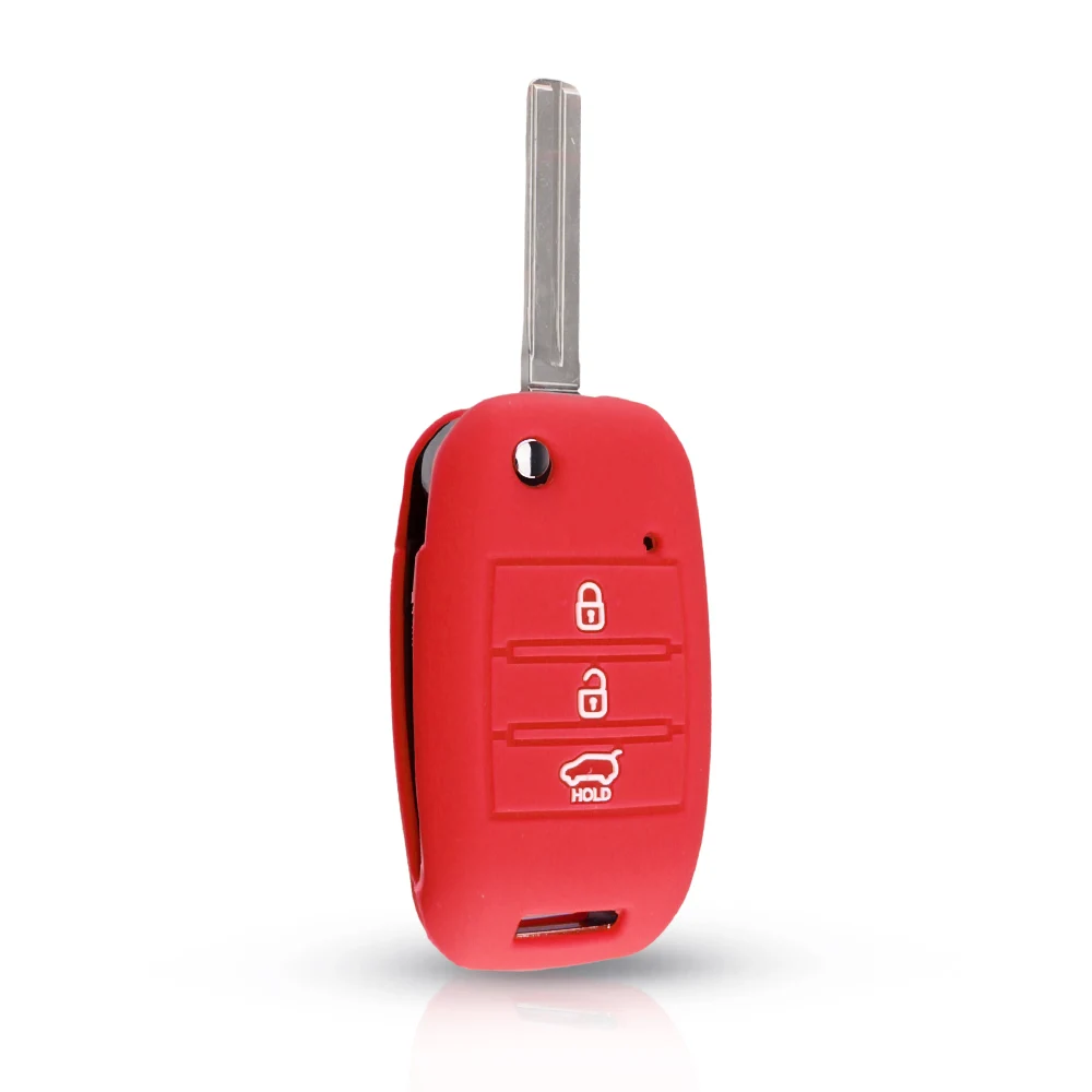 KEYYOU силиконовый откидной складной чехол для ключа автомобиля для KIA Sid Rio Soul Sportage Ceed Sorento Cerato K2 K3 K4 K5 чехол для дистанционного управления