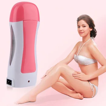 

New Depilatory Roll On Heater Waxing Hot Cartridge Hair Removal Warmer Face Skin Care Tool EU Plug drop shipping