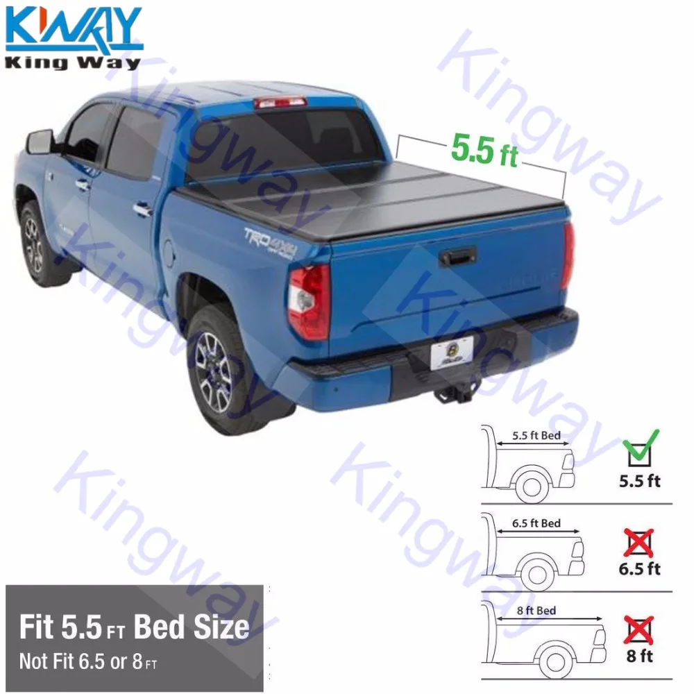 King Way-твердый трехслойный чехол для грузовика 04-18 Ford F150 5.5ft короткая кровать