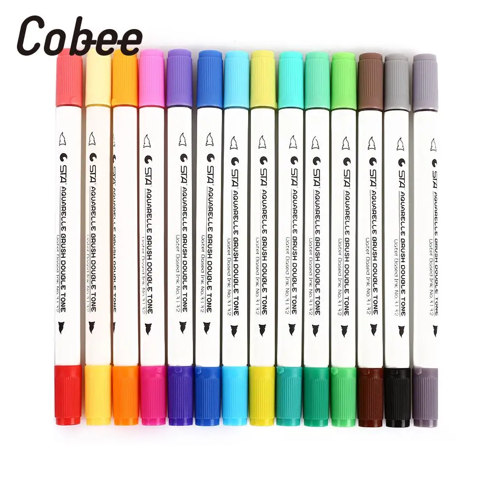 

14pcs/Set Drawing Pen Smooth Art Supplies Painting Pen Watercolor Pen Model 3132 Art Marker Pen Multifunctional