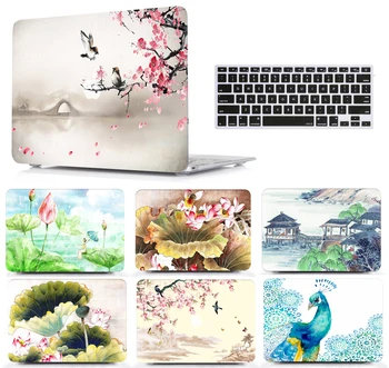 

Paint Laptop Protective Hard Shell Case Keyboard Cover Skin Set Pouch For 11 12 13 15"Apple Macbook Air Pro Retina Touch Bar SS