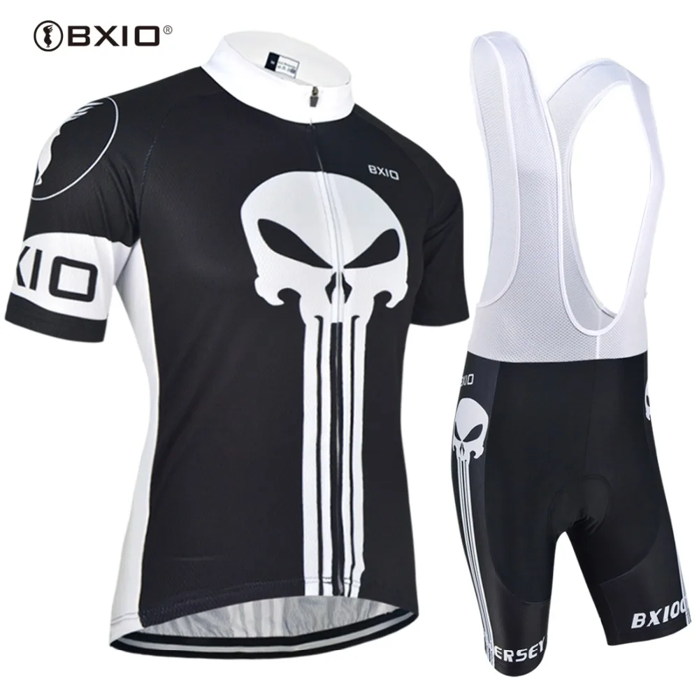 Prix pour BXIO Vélo Jersey 2017 Noir Biker Outfit Définit avec Skull Bike Racing Vêtements À Manches Courtes Vélo Uniformes Ciclismo 024 Prix pour BXIO Vélo Jersey 2017 Noir Biker Outfit Définit avec Skull Bike Racing Vêtements À Manches Courtes Vélo Uniformes Ciclismo 024